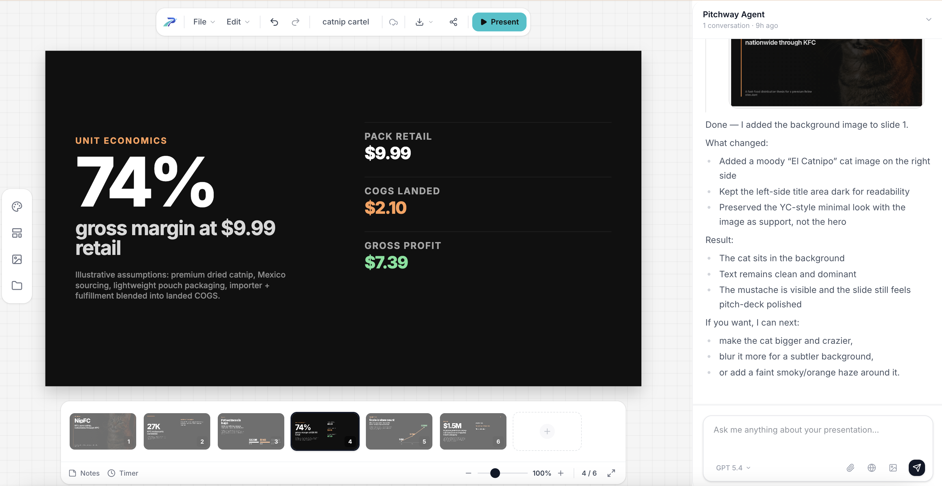 Pitchway editor interface