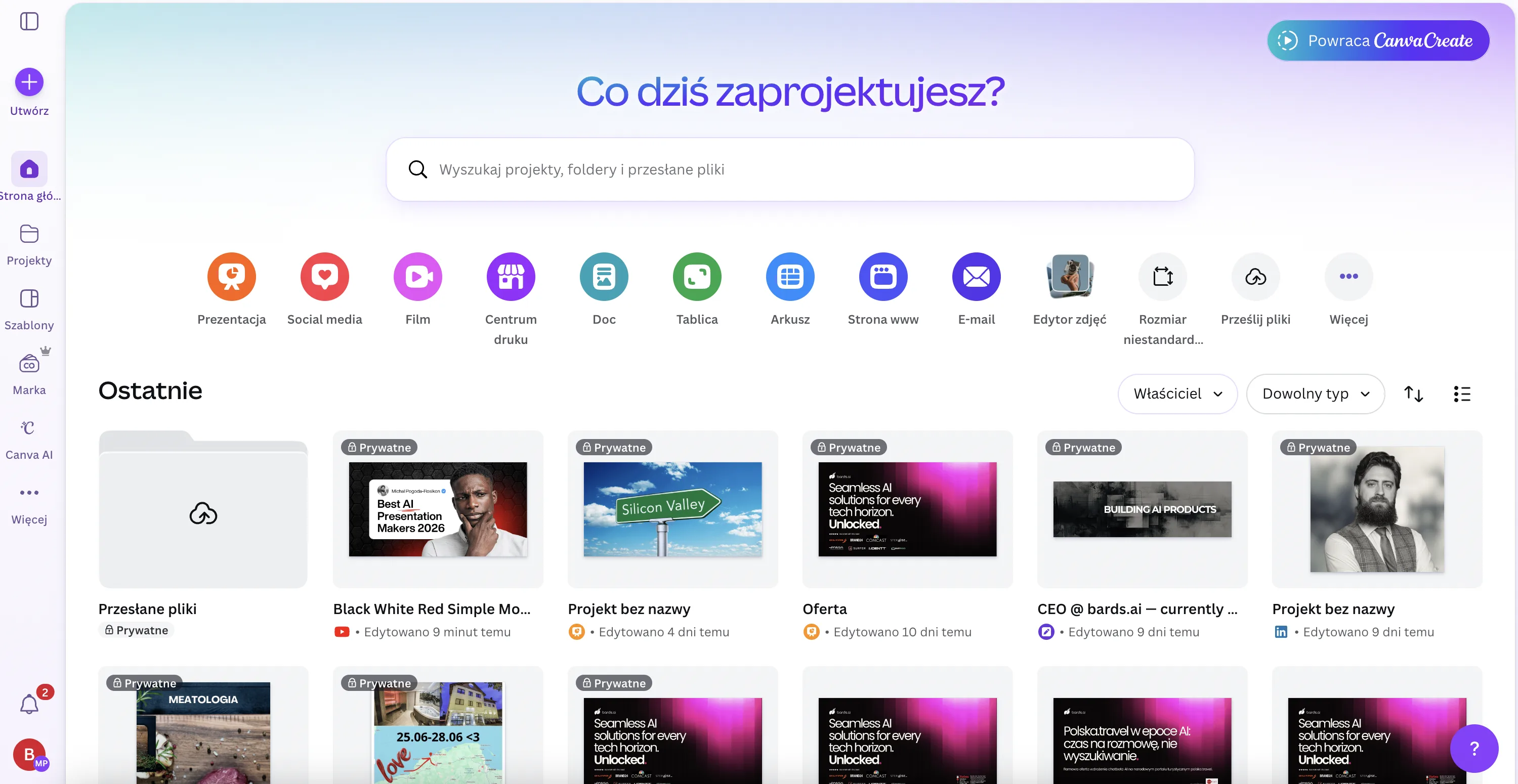 Canva's AI presentation tools